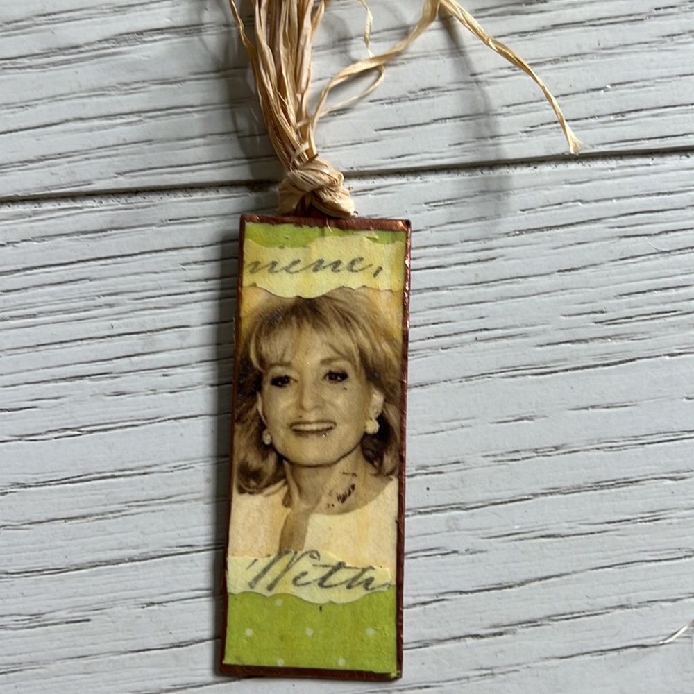 Barbara Walters Brass Bookmark